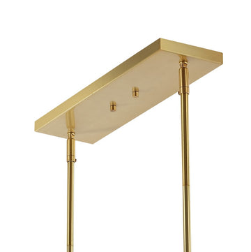 Luca Parisian 45.5" Modern Glam Iron Globe Linear LED Pendant - JONATHAN Y